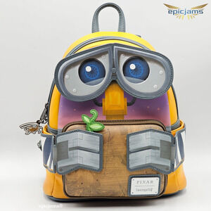 Loungefly Disney Pixar WALL-E Figural WALL-E with Trash Yellow Mini Backpack Bag